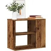vidaXL Bijzetkast 60x30x50 cm bewerkt hout oud houtkleurig