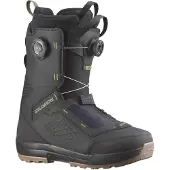 Salomon Snowboard - Heren snowboardschoenen - Echo Dual Boa Wide Black/Deep Lichen Green voor Heren van Wol - Maat 26 - Zwart