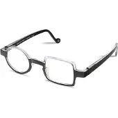 Aptica Leesbril Pop Times Charlie Black/White +3.00