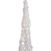 QAZQA Kerst kerstboom transparant 60cm incl. LED IP44 - Coni