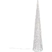 QAZQA Kerst kerstboom transparant 100cm incl. LED IP44 - Coni