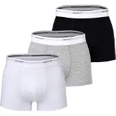 Gant Boxershorts lichtgrijs / grijs gemêleerd / zwart / wit