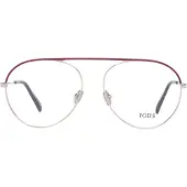 Tod'S TO5247 55/15/140 Matte rode metalen bril voor dames TO5247