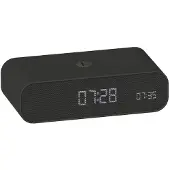 Kreafunk - Wekker & weklamp - Bluetooth-luidspreker & draadloos opladen - 1 stuk - Zwart