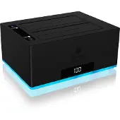 Icy Box 2 bay docking- en kloonstation voor 2,5" en 3,5" apparaten SATA-schijven