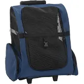 vidaXL Huisdierentrolley 3-in-1 48x32x(57-106) cm oxford stof blauw