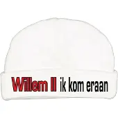 Zeeman Babymutsje met de tekst: Willem II ik kom eraan !