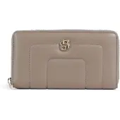 BOSS portemonnee B Icon Ziparound Wallet Open Brown Taupe