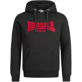 Lonsdale Sweatshirt rood / zwart