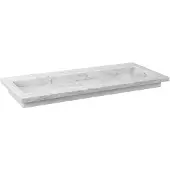 Forzalaqua Wastafel nova gepolijst 120.5x51.5x9.5 cm carrara 1 kraangat