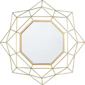 Beliani HILLION - Wandspiegel - Goud - Metaal