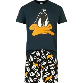 Looney Tunes Pyjama - Insane Duffy Duck - S tot 5XL - voor Mannen - meerkleurig - Maat 3XL