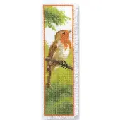 Vervaco - Bladwijzer kit - Roodborstje - PN-0011273 - Borduren - Borduurpakket - Borduurpakket volwassenen - Borduurpakket kind