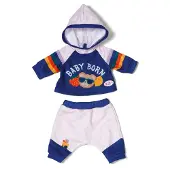 Baby Born Jogging Suit 43cm (838204) Doll Blauw Kinderen