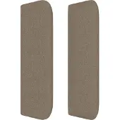 vidaXL Hoofdbord LED 203x16x78/88 cm stof taupe