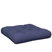 vidaXL Palletkussen 60x60x12 cm stof marineblauw