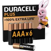 Duracell Aaa-batterijen Alcalines Plus Pack 6 (5000394141209)