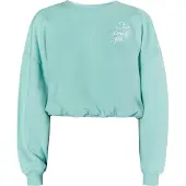 Mymo Sweatshirt 'Keepsudry' aqua / wit