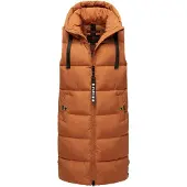 NAVAHOO Bodywarmer cognac / zwart / wit