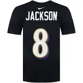 Nike NFL Baltimore Ravens 8 Lamar Jackson Heren T-shirt