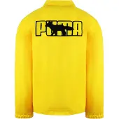 Puma x Maison Kitsune Lange Mouw Gekraagde Gele Herenjas 530430 30