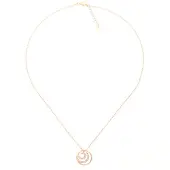 Orphelia 'Elaine' Dames 925 Sterling Zilveren Ketting met Hanger - Roze ZH-7084/1
