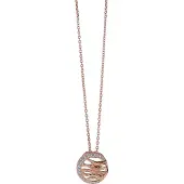 Orphelia Dames 925 Sterling Zilveren Ketting met Hangertje - Roze ZH-6031/1