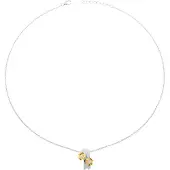 Orphelia Dames 925 Sterling Zilveren Ketting met Hanger - Zilver/Goud ZH-6039/1