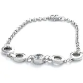 Orphelia Dames 925 Sterling Zilveren Armband - Zilver ZA-1008