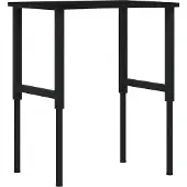 vidaXL Werkbank 80x60x(71,5-98) cm eikenhout donkerbruin