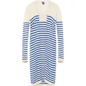Dreimaster Maritim Gebreid vest blauw / wolwit