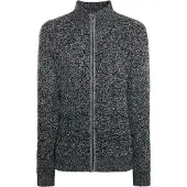 ICEBOUND Gebreid vest zwart / zwart gemêleerd