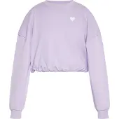 Mymo Sweatshirt lavendel / wit