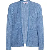 Mymo Gebreid vest 'Blonda' smoky blue