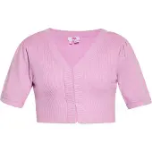 Mymo Gebreid vest lichtroze