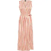Dreimaster Klassik Jurk rood / wit