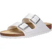 Birkenstock Arizona Slippers wit Imitatieleer Maat 37