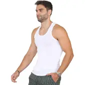 Enzo | Heren Vesten 3 Pack - Wit
