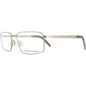 Porsche Design rechthoekig licht goudherenglazen frames
