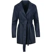 Conquista Navy leren jasje met riem