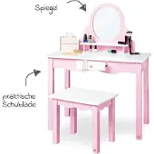 Pinolino Kinderkaptafel Jasmin incl. krukje, roze