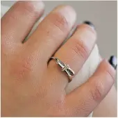 MYC Paris Luminous Bow ring - Oostenrijks kristal