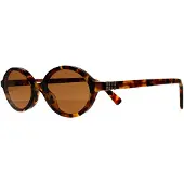 Miu Miu MU04ZS 19P2Z1 licht havana bruin zonnebril