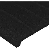 vidaXL Hoofdbord LED 80x5x118/128 cm stof zwart