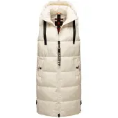 NAVAHOO dames lange bodywarmer Schnuffelchen – Warm & Stijlvol met Capuchon
