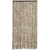 vidaXL Vliegenhor met beige en bruine kleur, 100x230 cm, chenille