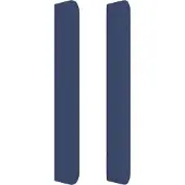 vidaXL Hoofdbord LED 183x16x78/88 cm stof blauw