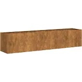 vidaXL Plantenbak roestig 360x80x40 cm weervast staal