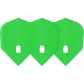 L-Style Champagne L3 Shape Dimple Lime Green - Dart Flights