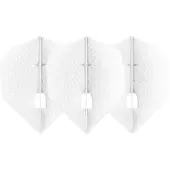 L-Style Champagne L3 Shape Dimple Pearl White - Dart Flights